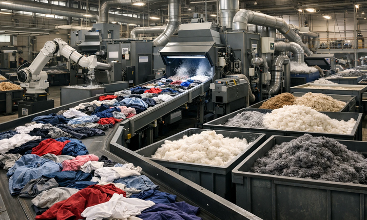 بازیافت پارچه های مخلوط